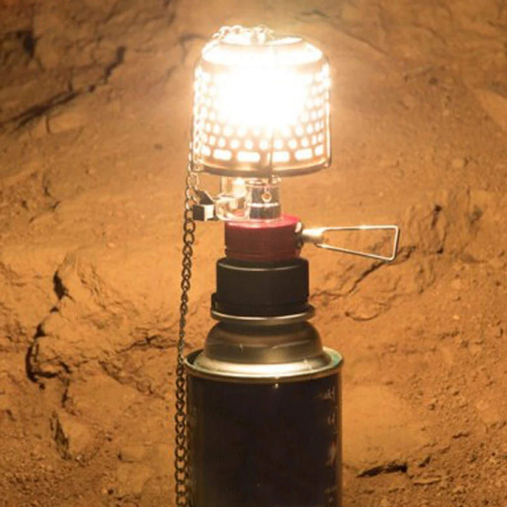 

Metal Picnic Gas Lantern Gas Tent Lamp Light Hanging Glass Lamp Night Lights