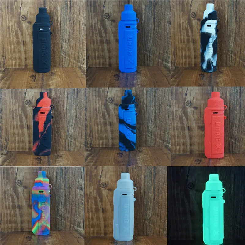 Защитный силиконовый чехол для Voopoo Drag X 80w pod mod kit текстурный вейпа резиновый рукав