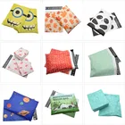 50 шт.лот упаковочная сумка DiamondХэллоуинПортативная Курьерская сумка Мультяшные аниме Поли Конверты самозапечатанные пластиковые конверты для почтовых отправлений