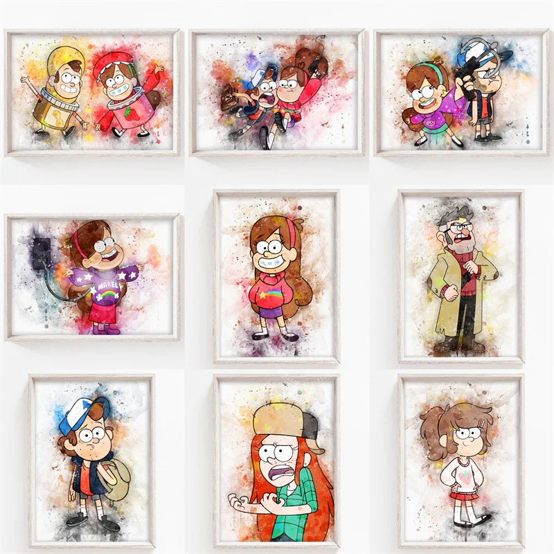 

Disney Gravity Falls Cartoons Wall Art Canvas Painting Posters And Prints Wall Pictures For Living Room Decor