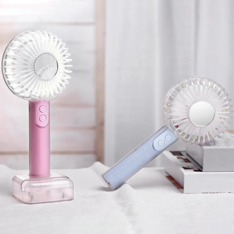 -Портативный Хрустальный мини Usb-вентилятор для носветильник креативный ручной