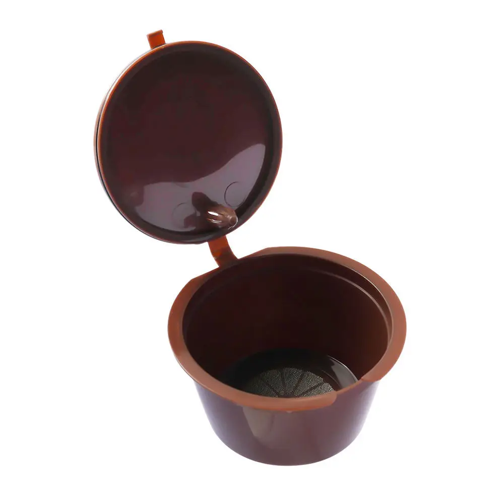 

2Pcs Coffee Pod Plastic Capsule Refillable Compatible with Nescafe Dolce Gusto