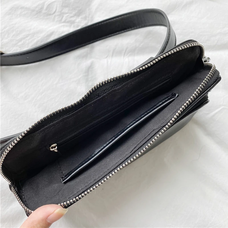 Поясная Сумка ZD1607 черная водонепроницаемая из искусственной кожи |