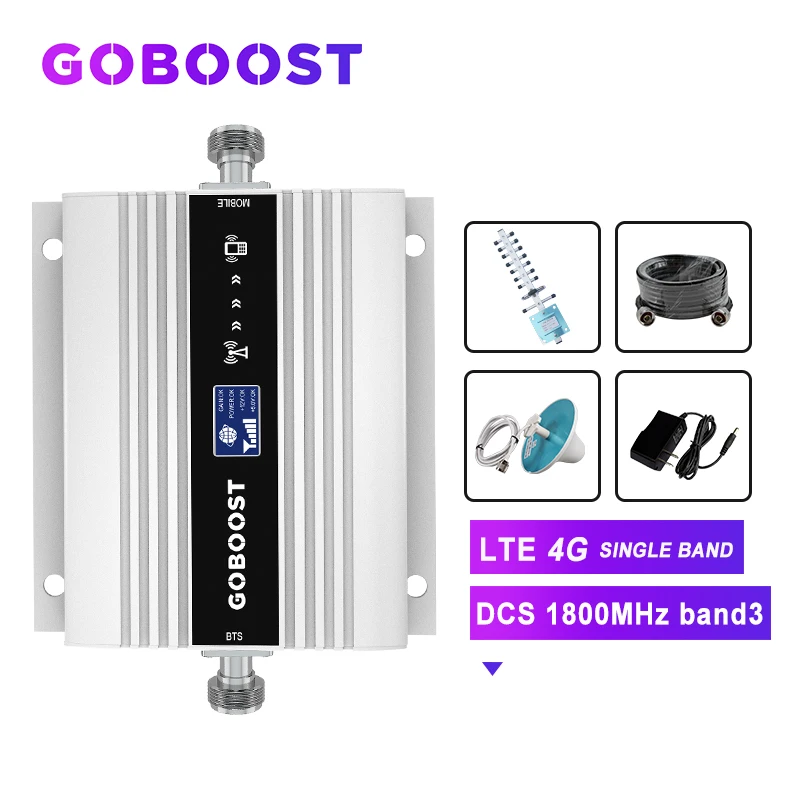 GSM усилитель LTE 4G 1800 Усилитель сотового сигнала для мобильных телефонов репитер DCS