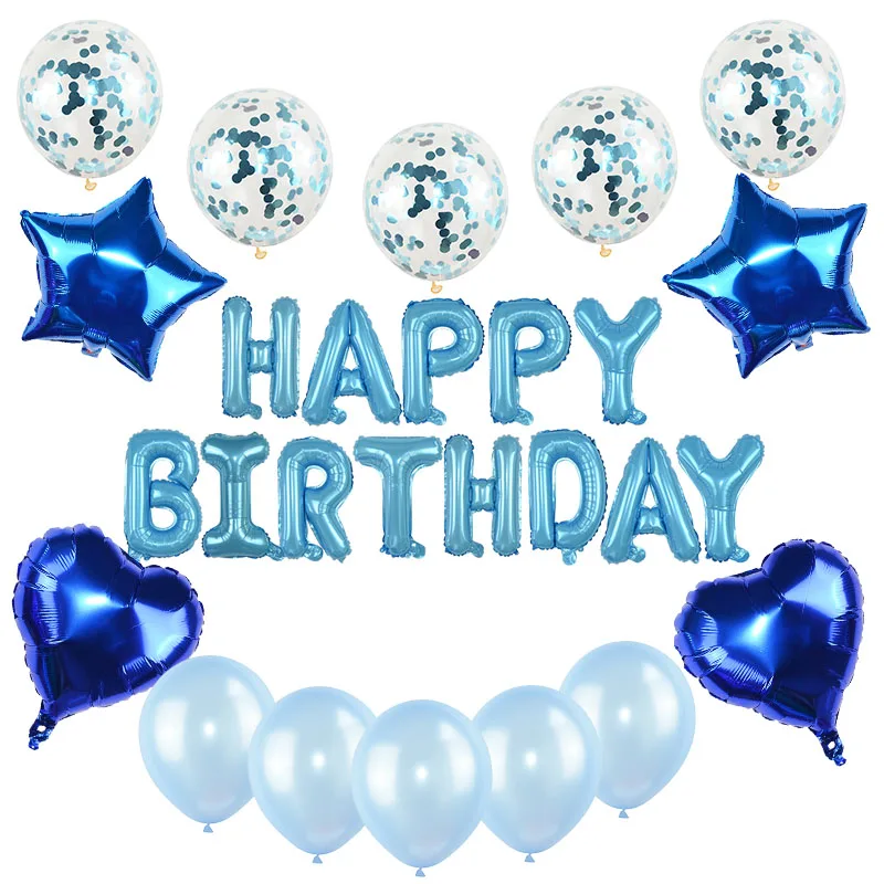 1 Набор декоративные буквы из фольги HAPPY BIRTHDAY | Дом и сад
