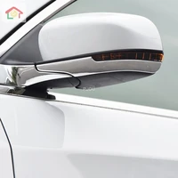 for jeep compass 2017 2018 2019 2020 abs chrome car rearview mirror strip cover trim cap garnish molding overlay styling