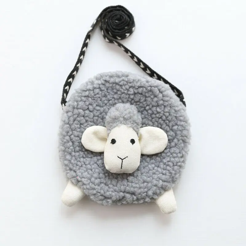 Сумка из искусственного меха для маленьких девочек Мягкая Повседневная Милая