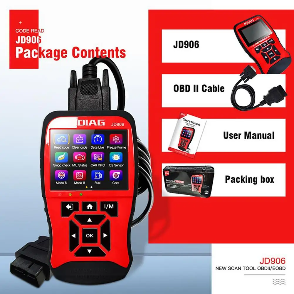 Улучшенный режим 6 8 OBD2 сканер двигателя считыватель кода неисправности для