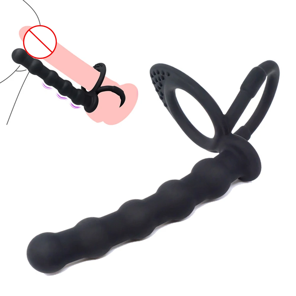 Секс-игрушки для мужчин анальный вибратор двойное проникновение strapon анальные