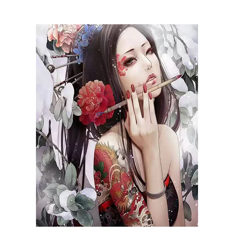 DIY Краска по номерам Sad для женщин современная настенная краска рисования