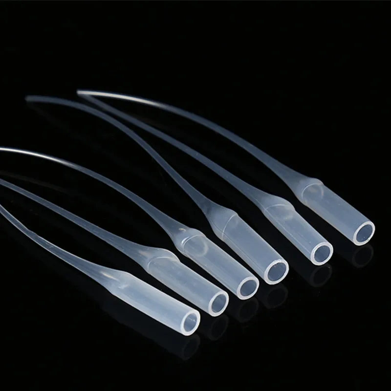 New 10/50pcs 502 instant Super glue dropping tube Nozzle Adhesive tool Needle Tube Bottle Cap Catheter Dropper