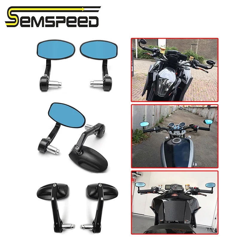 Универсальные боковые зеркала для мотоцикла Triumph Speed Triple Ducati Monster 696 скремблер