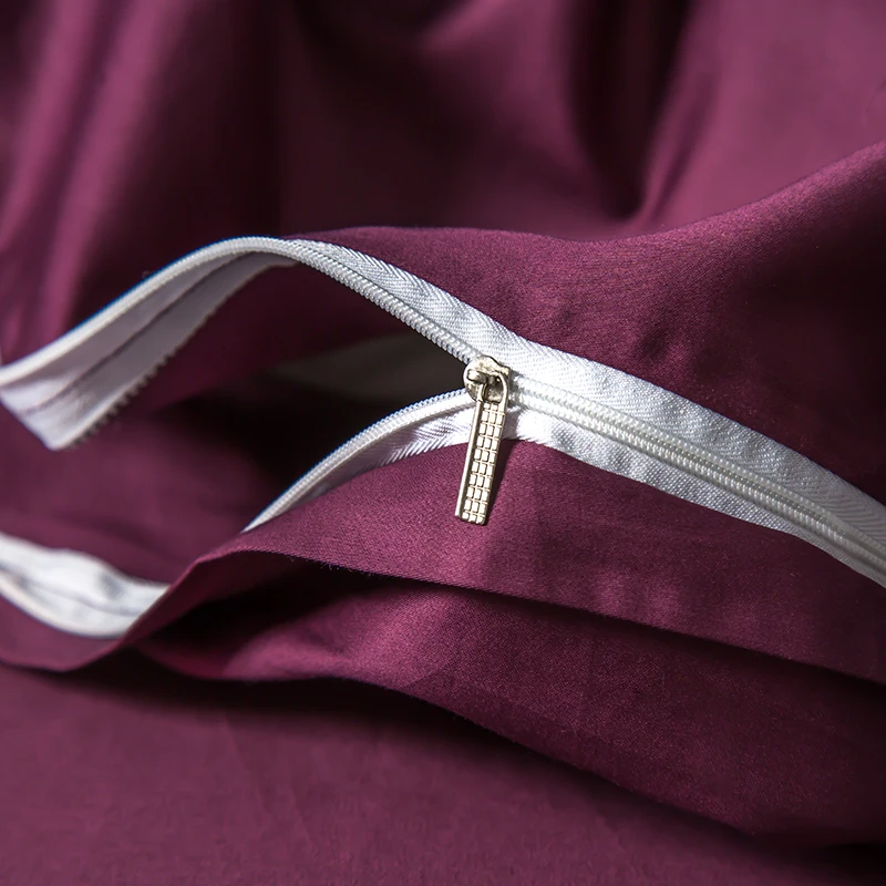 Фиолетовый розовый синий 4 шт Египетский хлопок роскошный комплект постельного