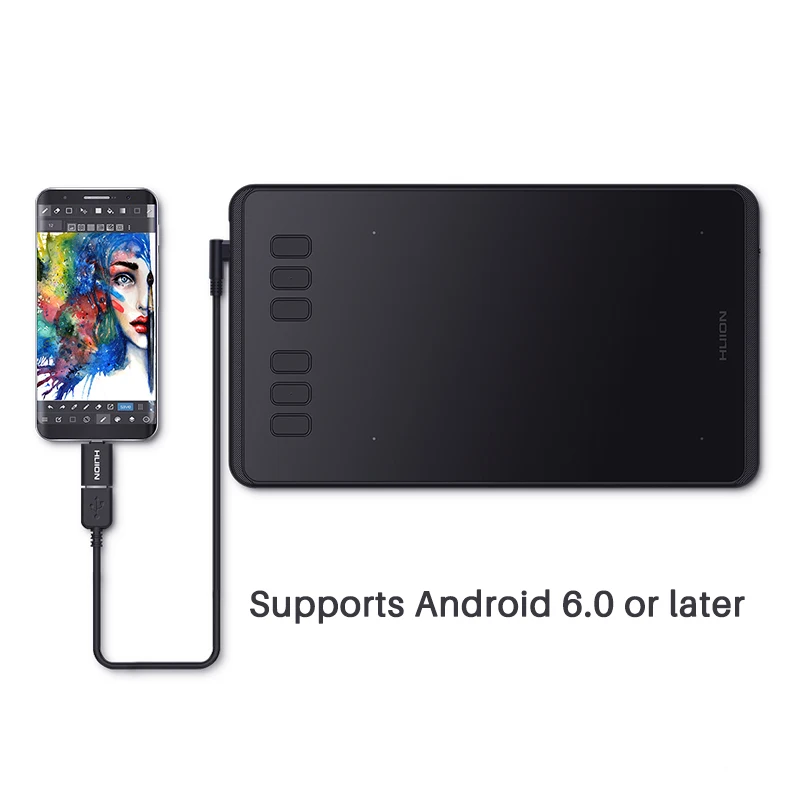 HUION h640p 6 inch цифровая ручка Планшеты графический Рисунок 8192 Давление уровни