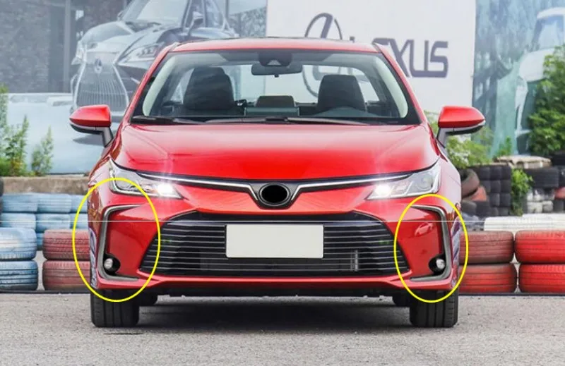 1 компл. Автомобильный бампер головной светильник для corolla противотуманный светильник altis 2020y 6000K провод hanress фары для противотуманная фара corolla