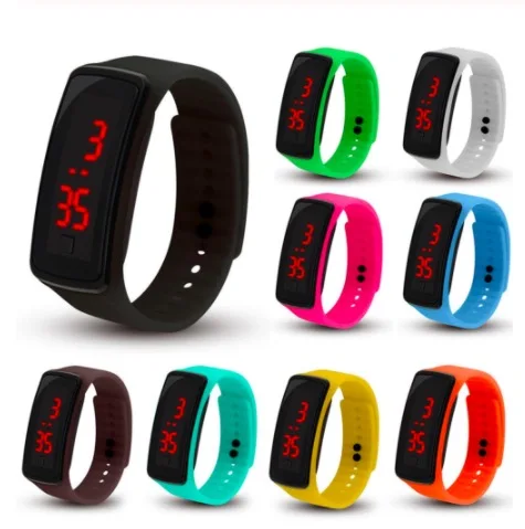 Новинка светодиодные цифровые спортивные часы с кольцом для женщин мужчин