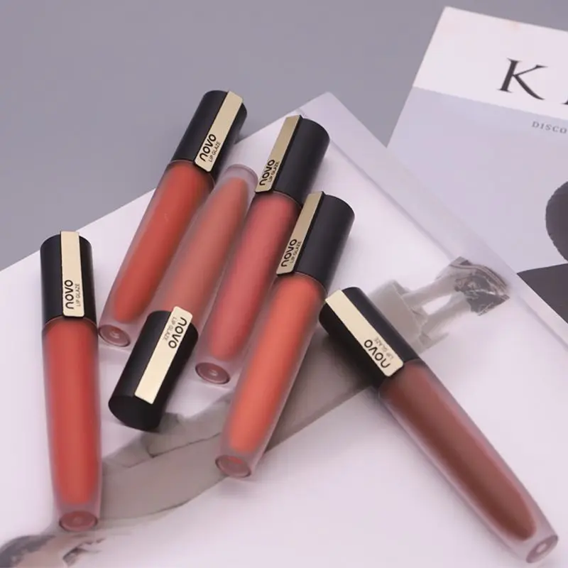 Маленькая ручка водяной туман матовая губная глазурь Стойкий цвет кирпич
