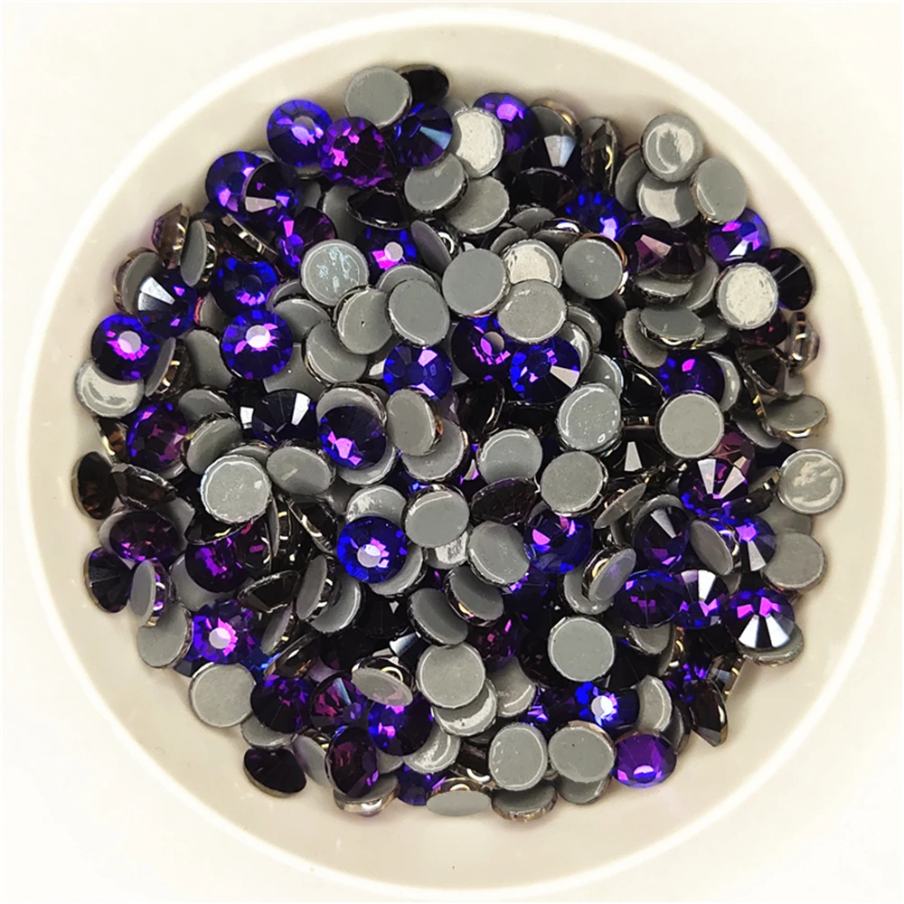 Высококачественные золотые стразы цвета шампанского с горячей фиксацией