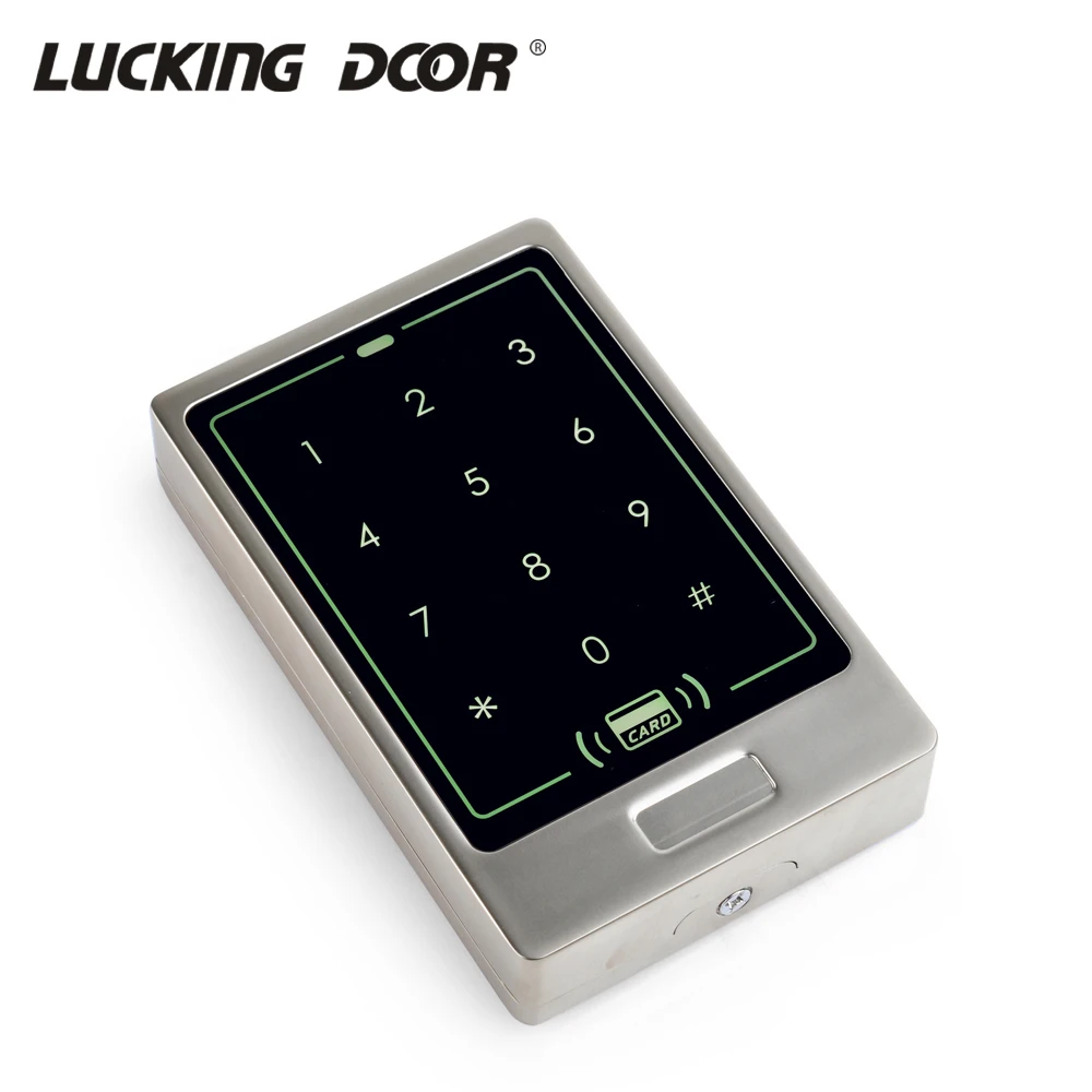 

Waterproof RFID125khz Access Control Metal Electronic Door Lock Touch Panel Keypad Reader Access Control Systems