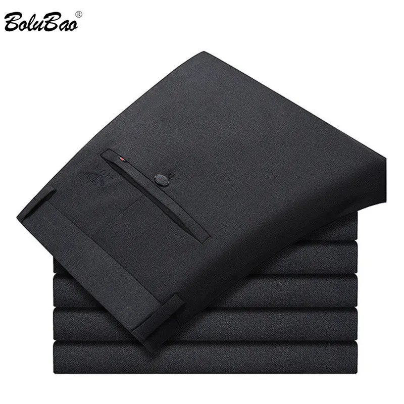 Мужские брюки BOLUBAO классические Стрейчевые прямые в английском стиле