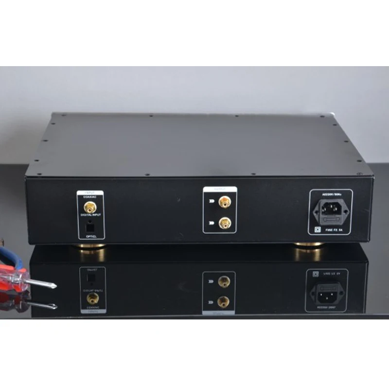 

KYYSLB 430*340*95mm Imitation Gavin DAC Power Amplifier Chassis Box House DIY Enclosure with Switch Feet Amplifier Case Shell