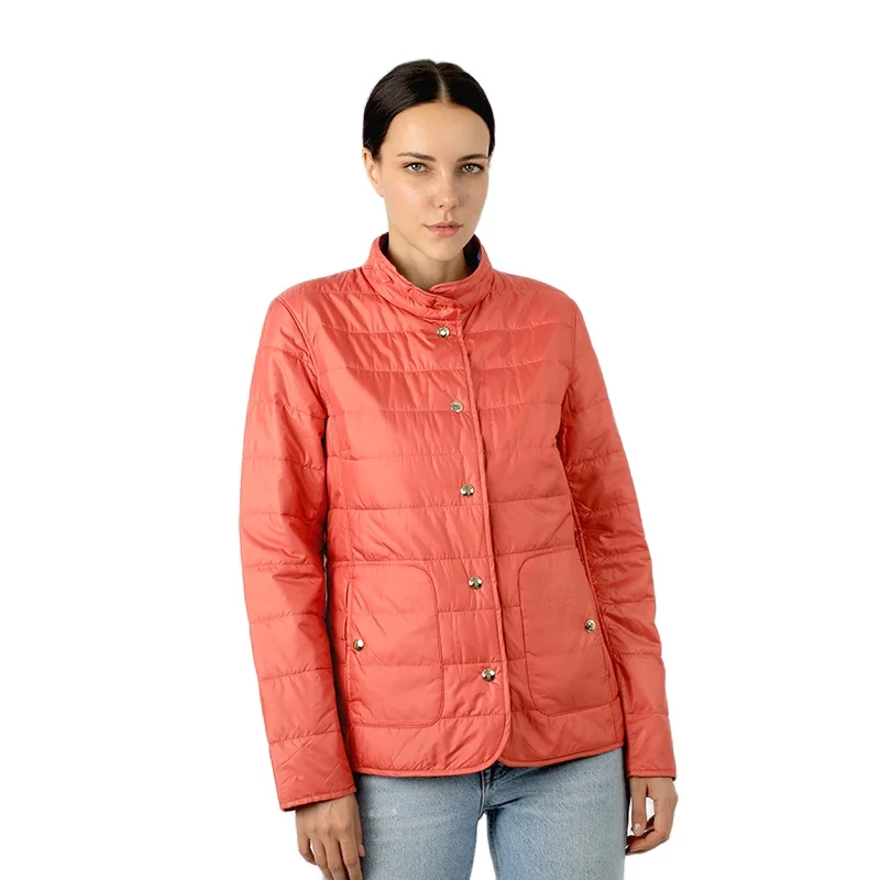 Женский короткий пуховик с хлопковой подкладкой теплая водонепроницаемая парка