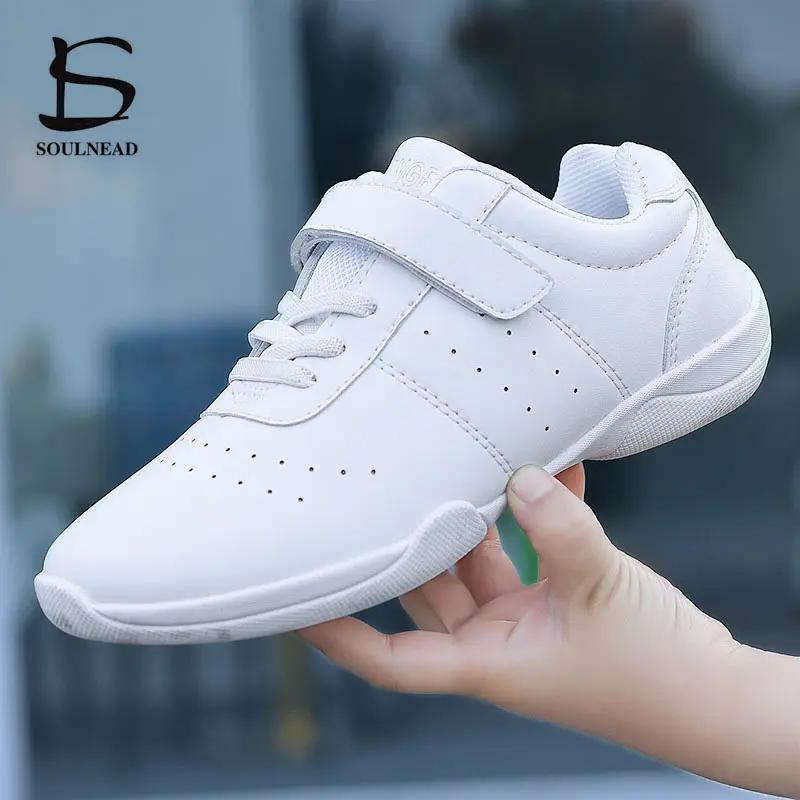 Children Sneakers Competitive Aerobics Shoes Kids Dance Shoe Women Fitness Sports Shoes Girls Jazz Modern Square Shoe Size 27-38