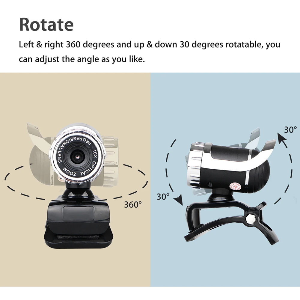 USB 2.0 Support Windows Sound Absorption Microphone Laptop Clip On HD PC 12 Megapixels Desktop Webcam Camera | Компьютеры и офис