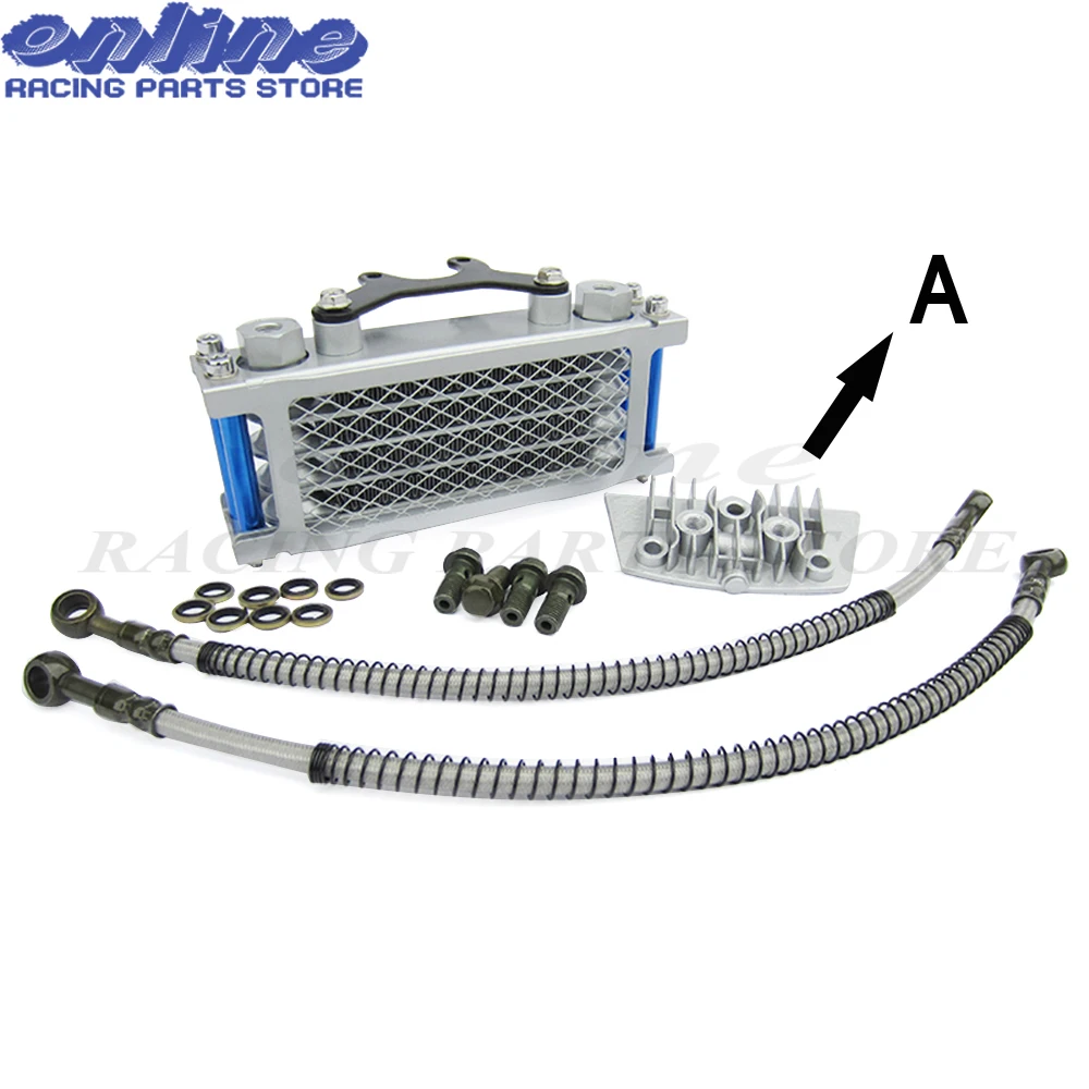 Масляный радиатор двигателя кроссовый велосипед pitbike трюки ATV monkey Kayo Irbis cr crf 50cc 70cc