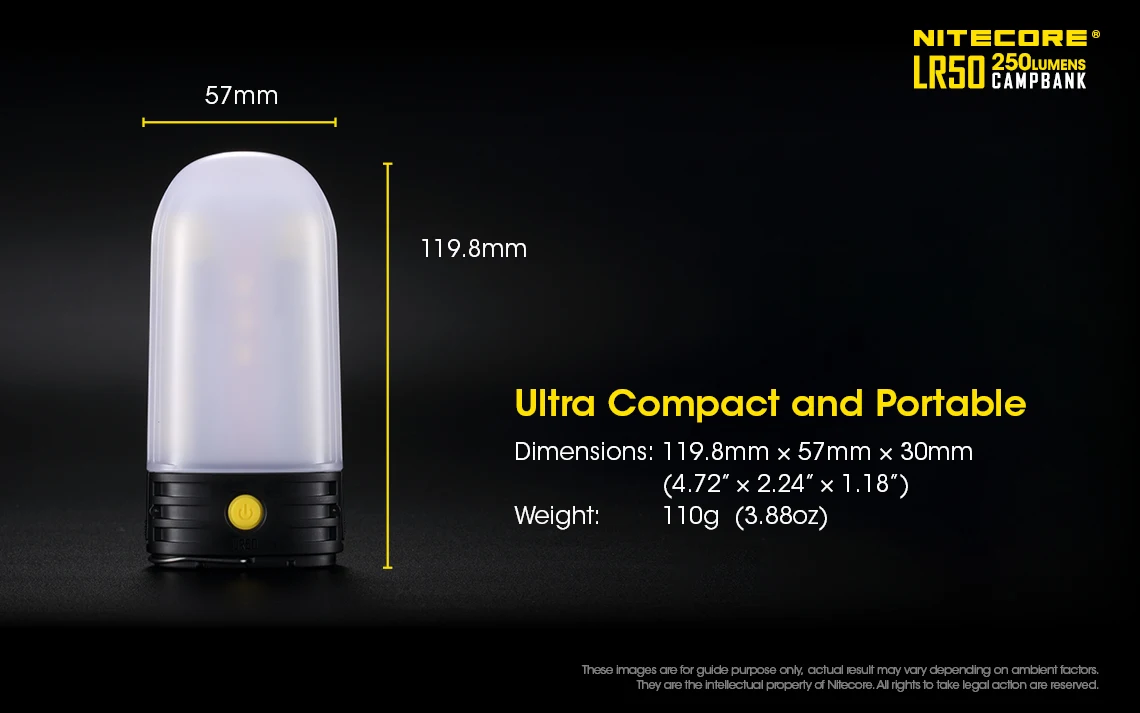NITECORE LR50 открытый Мощность банка+ Кемпинг Фонари+ Батарея Зарядное устройство 3in1 9xCRI светодиоды 250LMs+ 2x3400 мАч 18650 клапанным NL1834