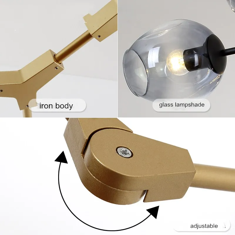 подвесной светильник люстра для кухни лофт декор светильники|branching bubbles|modern