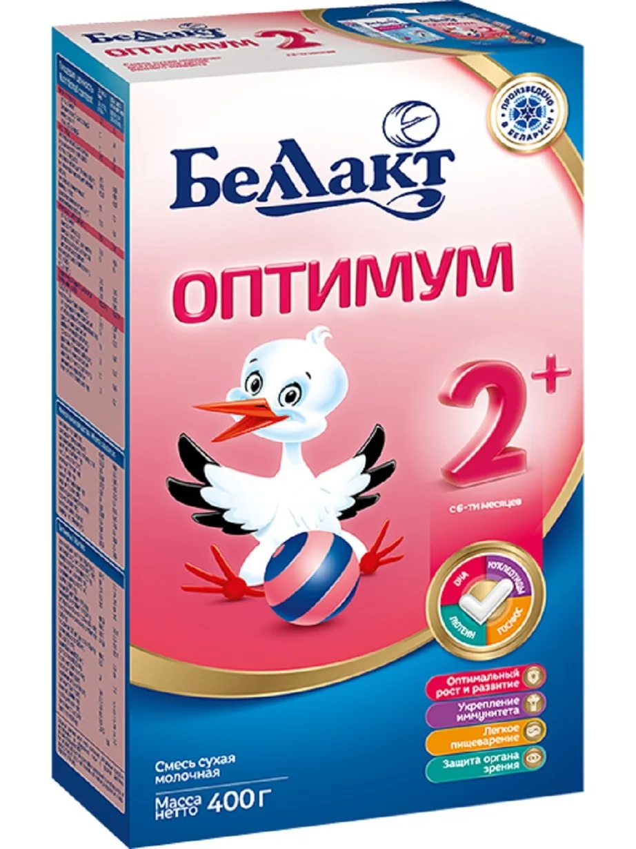 Cмесь молочная сухая Беллакт «Оптимум 2+», с 6 месяцев, 400 г