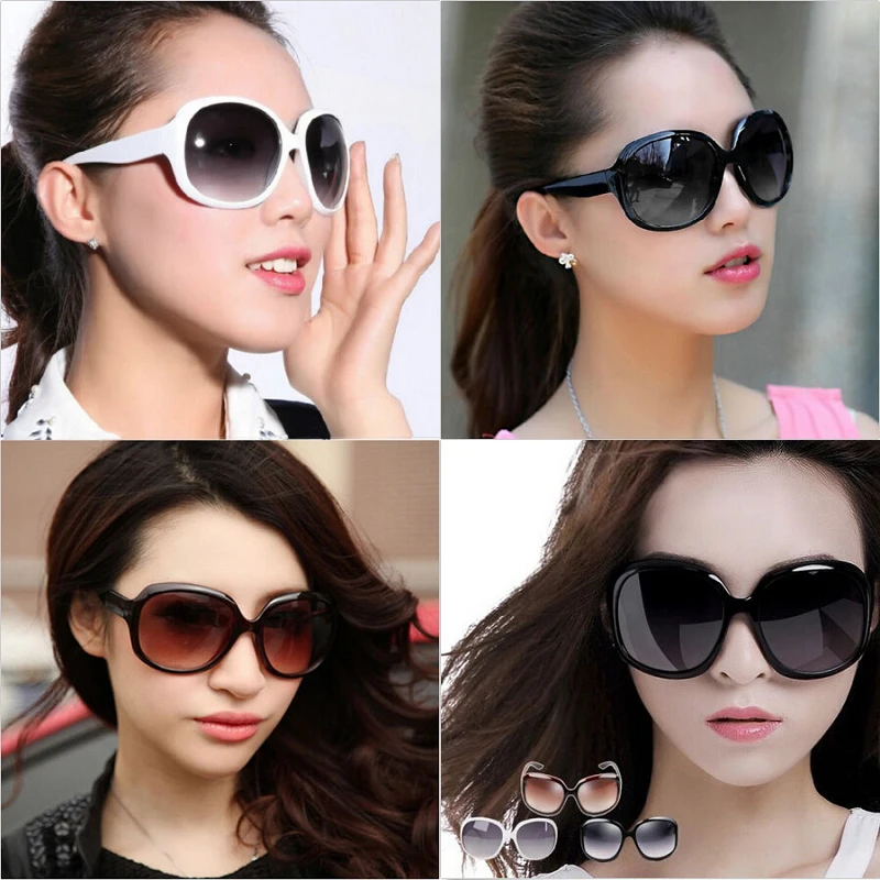 Очки солнцезащитные женские в стиле ретро оверсайз с защитой от ультрафиолета