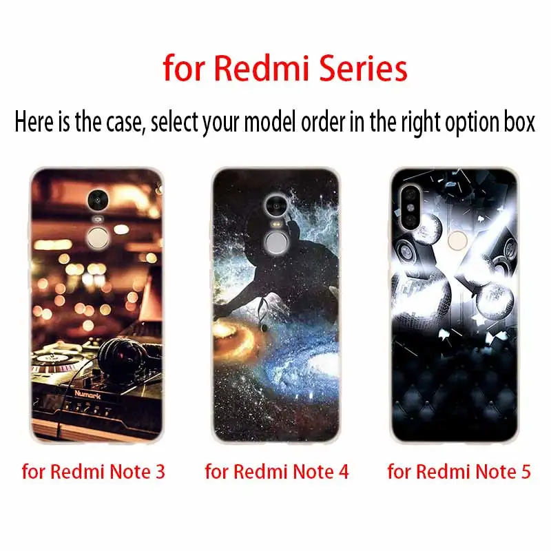 Модный мягкий ТПУ чехол ddj dj music для Xiaomi Redmi Note 11 10 9 8 7 Pro Max 10S 9S 9T 8T 4G | Мобильные