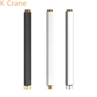 Удлинитель для душа 40 см, Душевая система для ванной комнаты, черная, белая, хромированная, Золотая труба, Набор смесителей для душа, удлиненная квадратная труба