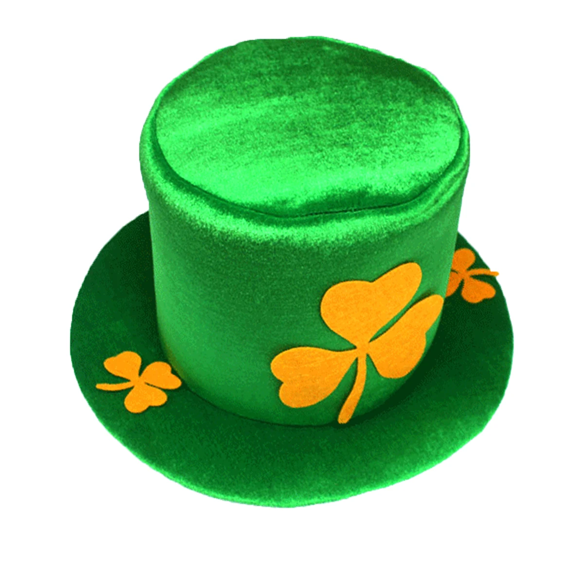 Шляпа Shamrock Stovepipe зеленая бархатная верхняя шляпа Happy ST Patrick'S Day костюм Лепрекона