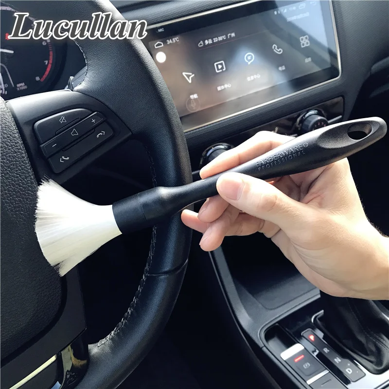 Lucullan полезный набор кистей для автомобиля очистка щелей инструменты для выхода воздуха, вентиляционное окно, подстаканник, колесо, сиденье глубокий с подробным описанием для удаления пыли