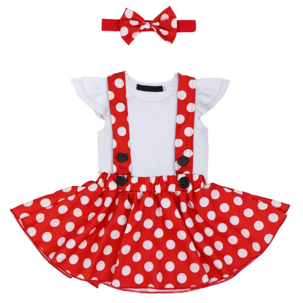 Симпатичная одежда для маленьких девочек, комплект платье «Минни-Маус», костюм для Cake Smash дня рождения, платье для маленькой девочки одежда для девочек на подтяжках одежда для фотосессии
