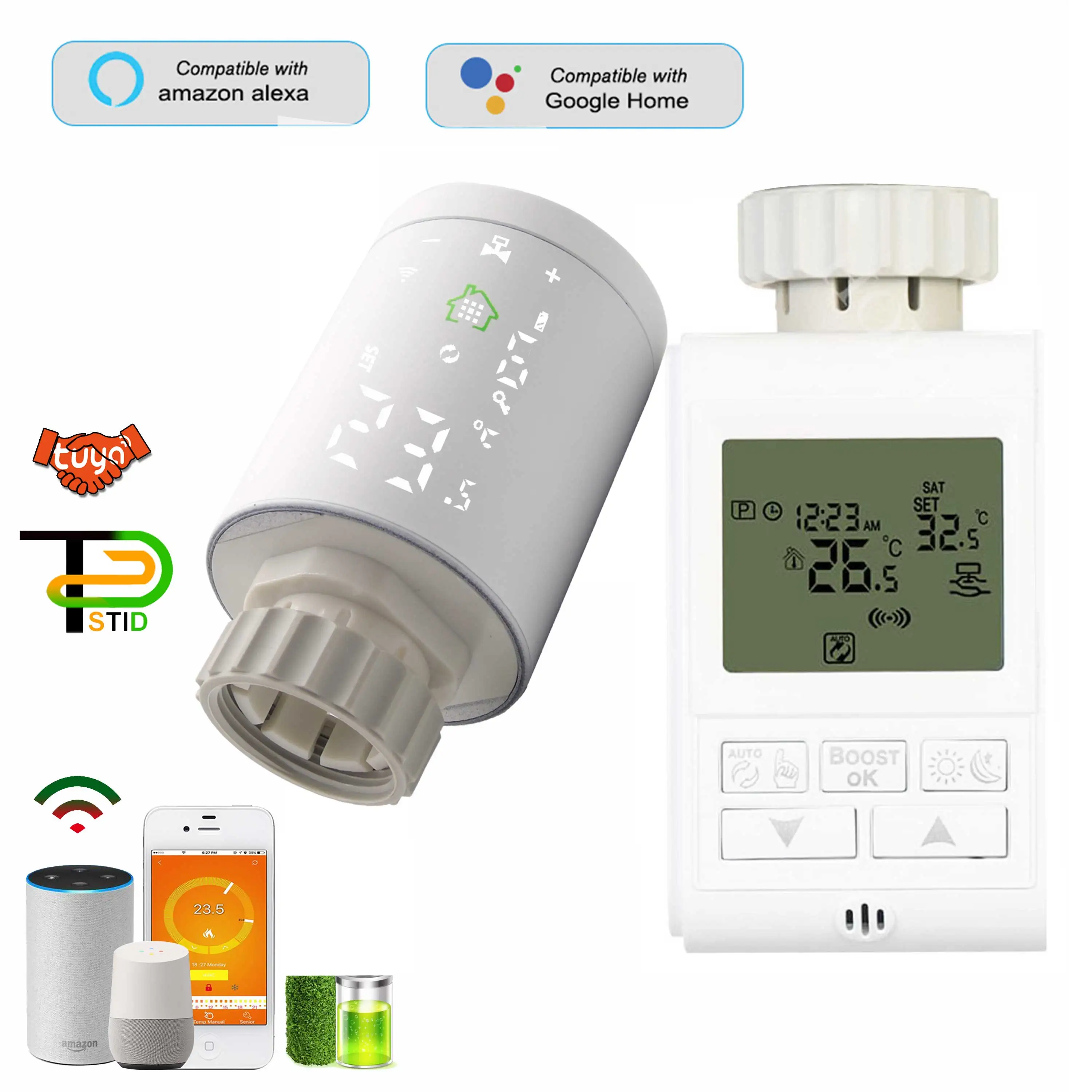 Переключатель TUYA с Wi Fi 3 0 в 4 5 термостат Zigbee для термостатического клапана модуль