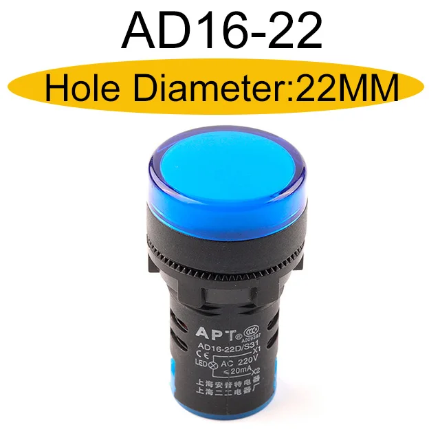 1 шт. 22 мм красочный AD16-22 12 В 24 В 110 В 220 В 380 В сигнальный свет флэш-памяти красный светодиод активный зуммер звуковой сигнал индикатор