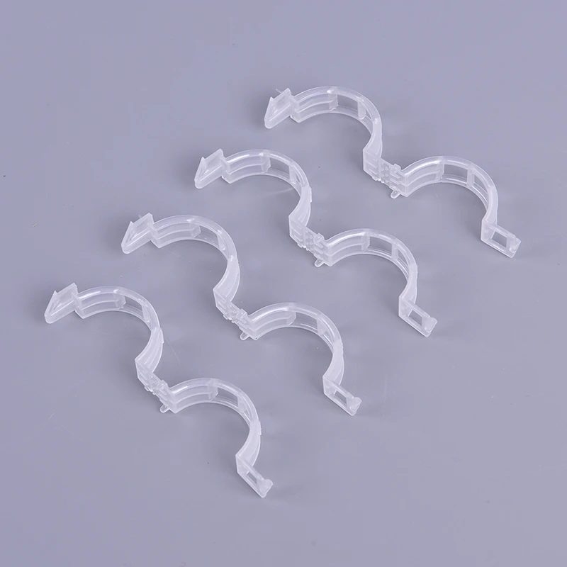 

100pcs Plastic Reusable Plant Support Clips Clamps For Plants Hanging Vine Garden Greenhouse Vegetables Tomatoes Clips