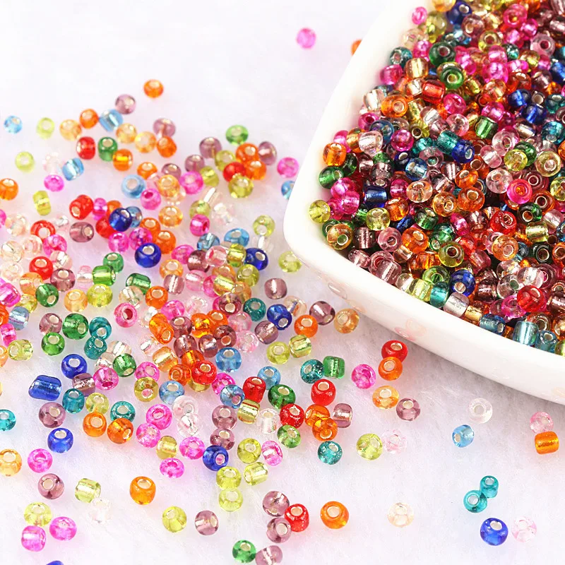 Чешские стеклянные бусины с серебристой подкладкой 400 шт. 3 мм для изготовления