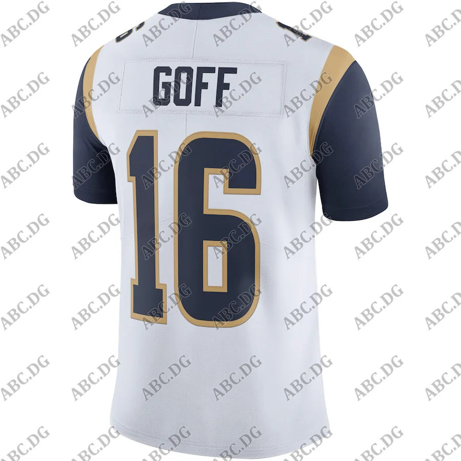 

Customized Stitch American Football Jersey Men Women Kid Youth Los Angeles Jared Goff White Vapor Untouchable Limited Jersey