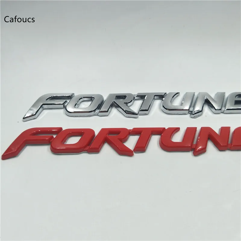 

For Toyota Fortuner SUV Car Rear Logo Emblem Tape Decal 3d Sticker Badge Sign Nameplate 240*24mm