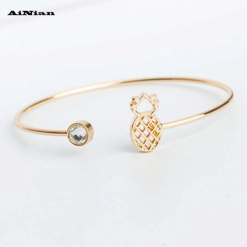 Женский модный фруктовый золотой браслет цепочка для девушек высококлассный