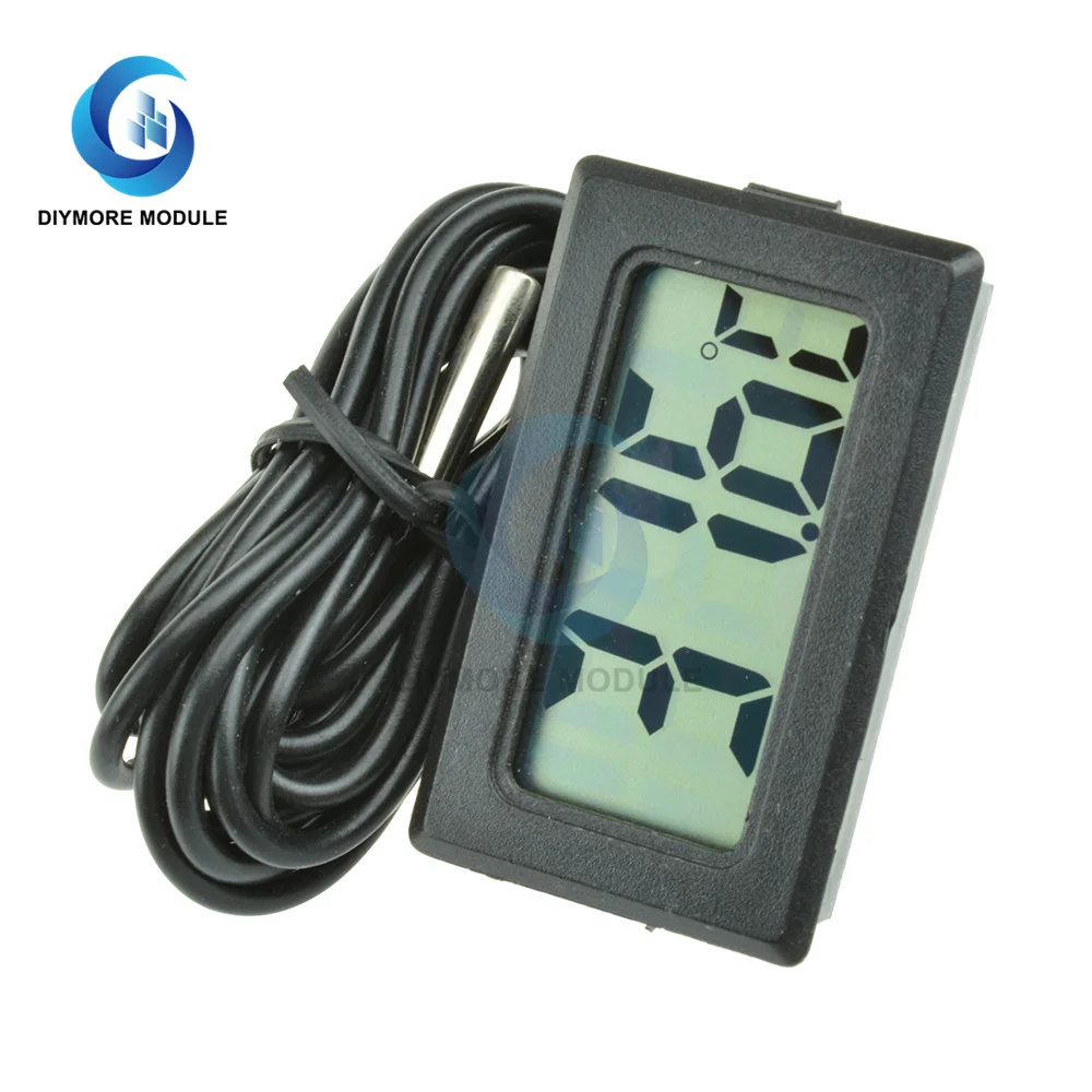 

TPM-10 Digital LCD Thermometer Hygrometer Temperature Sensor with 2m Cable Weather Station Diagnostic-tool Thermal Regulator