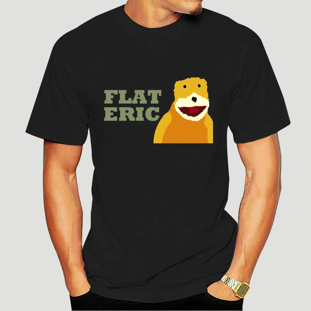 

100% Cotton o-neck Men T Shirt Custom Printed t-shirt Flat Eric Women tshirt-4080D