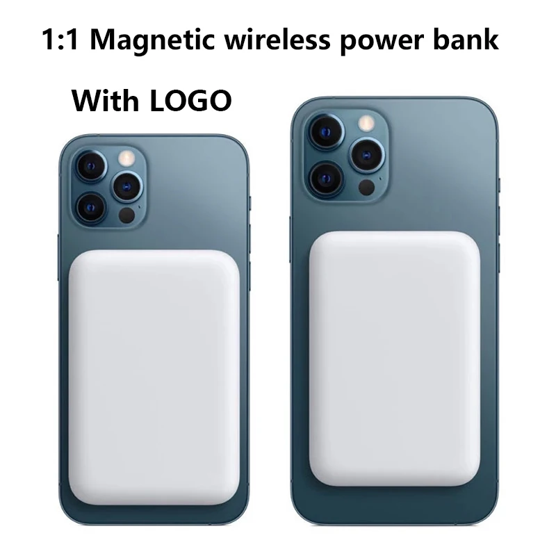 

1:1 2021 NEW 5000mAh Portable Mini Magnetic Wireless Power Bank For iphone 13 12 13Pro 12Pro Max Mobile Phone External Battery