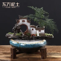 ceramic feng shui fortune flowing water ornaments home living room interior tv cabinet fish tank humidifier decorations
