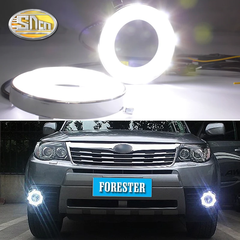 

Для Subaru Forester 2009 2010 2011 2012 дневной ходовой светильник светодиодный DRL Bumper лампа с желтым поворотным сигналом светильник s 12V реле